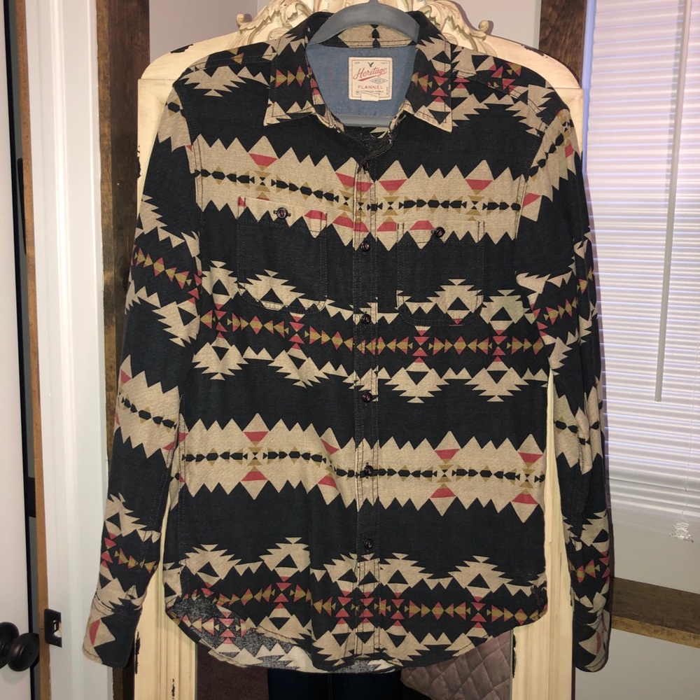 Men’s American Eagle Aztec Heritage Flannel